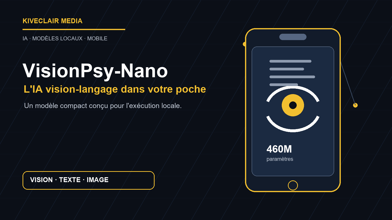 Tether lance VisionPsy-Nano : l'IA à 460M paramètres qui tourne sur votre téléphone